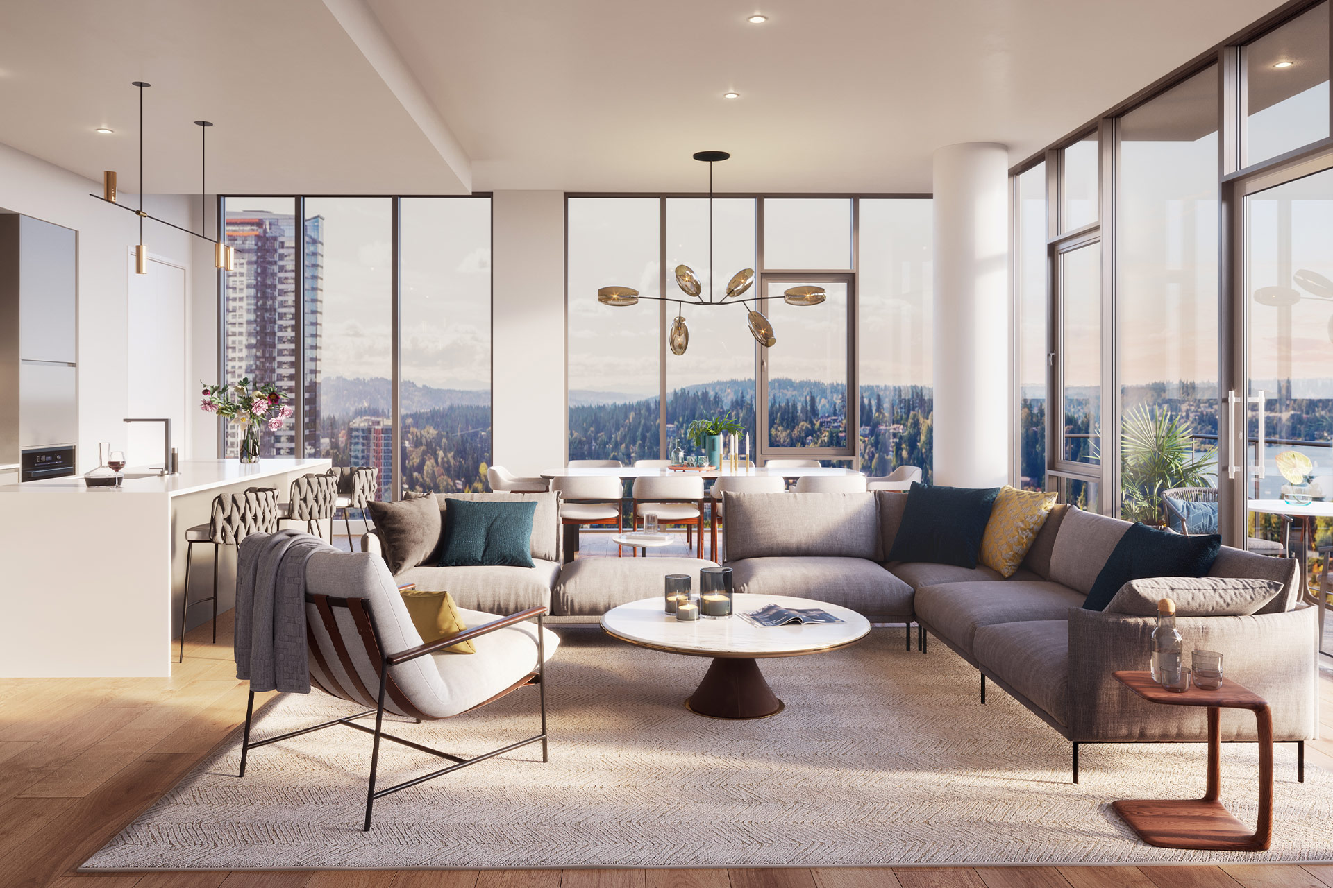 Crop of Penthouse Home at MARI with floor-to-ceiling windows and panoramic views
